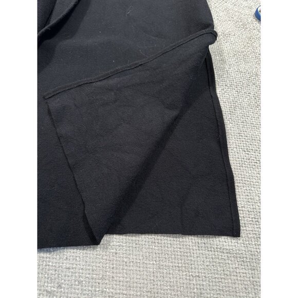 Oak + Fort Jacket Womens Large Black Coatigan Open Front Minimalist Contemporary - Picture 6 of 10